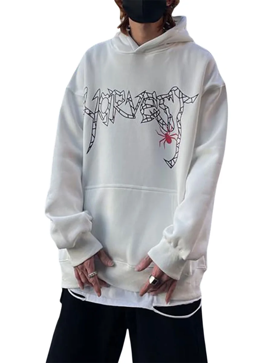 Couple Matching Sweatshirt Long Sleeve Spider Hooded Front Big Pocket Sweatshirt Women Men Loose Hoodies
Couple Matching Sweatshirt Long Sleeve Spider Hooded Front Big Pocket Sweatshirt Women Men Loose Hoodies