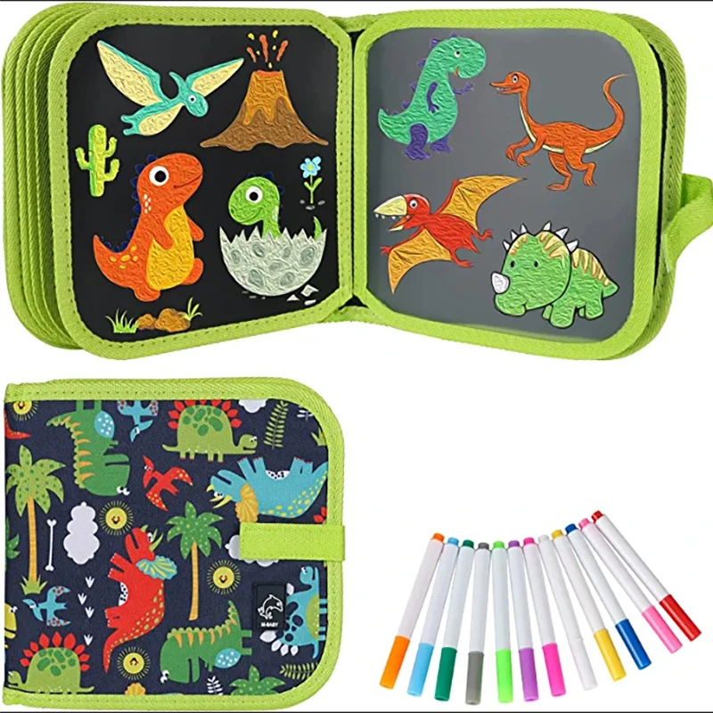 Erasable Doodle Book for KidsToddlers Toys Reusable Drawing Pads with 12 Watercolor Pens Preschool Toy Trip Writing Painting Set
Erasable Doodle Book for KidsToddlers Toys Reusable Drawing Pads with 12 Watercolor Pens Preschool Toy Trip Writing Painting Set