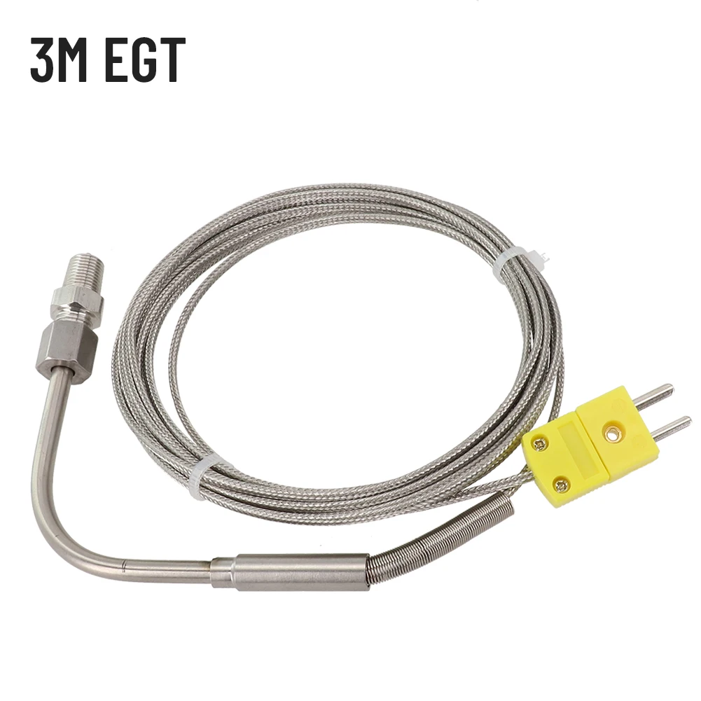 1250 °C Degree High Temperature Sensor Thread EGT Stainless Steel Probe K Type 3 Meter Thermocouple Tube Temperature Controller
1250 °C Degree High Temperature Sensor Thread EGT Stainless Steel Probe K Type 3 Meter Thermocouple Tube Temperature Controller