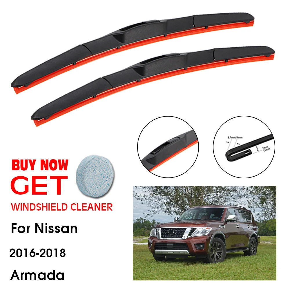 Car Wiper For Nissan Armada 24"+22" 2016-2018 Front Window Washer Windscreen Windshield Silica Gel Wiper Blades Accessorie
Car Wiper For Nissan Armada 24"+22" 2016-2018 Front Window Washer Windscreen Windshield Silica Gel Wiper Blades Accessorie
