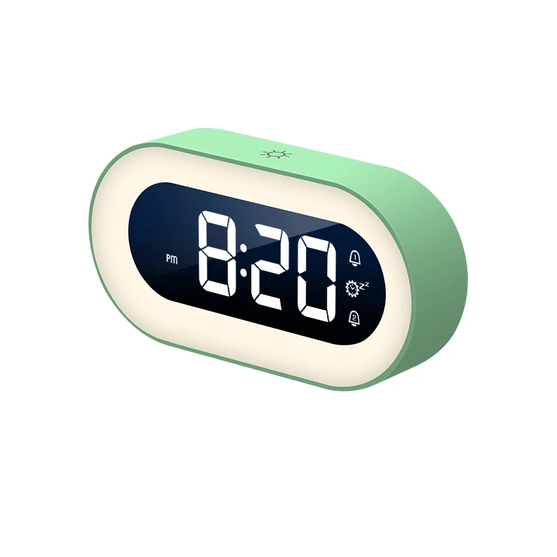 Control Night Light Design Desktop Clocks Home Table Decoration Built-in 1200mAh BatteryMusic LED Digital Alarm Clock Voice
Control Night Light Design Desktop Clocks Home Table Decoration Built-in 1200mAh BatteryMusic LED Digital Alarm Clock Voice