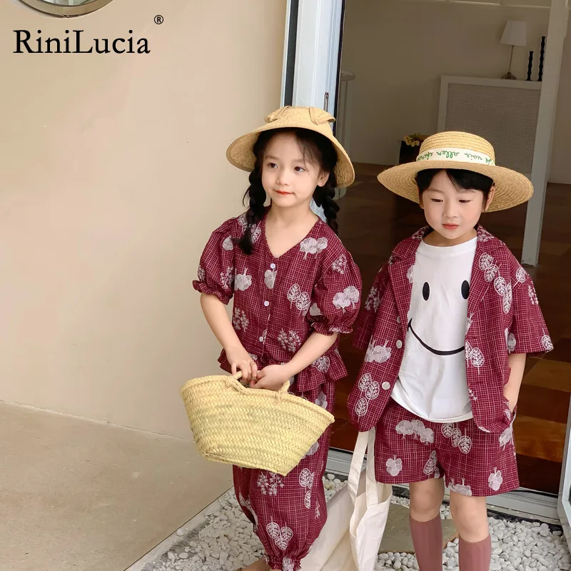RiniLucia Kids Brother Sister Matching Outfits Baby Boys Clothes Sets Girls Summer Dress Korean Embroidery Children's Clothing
RiniLucia Kids Brother Sister Matching Outfits Baby Boys Clothes Sets Girls Summer Dress Korean Embroidery Children's Clothing