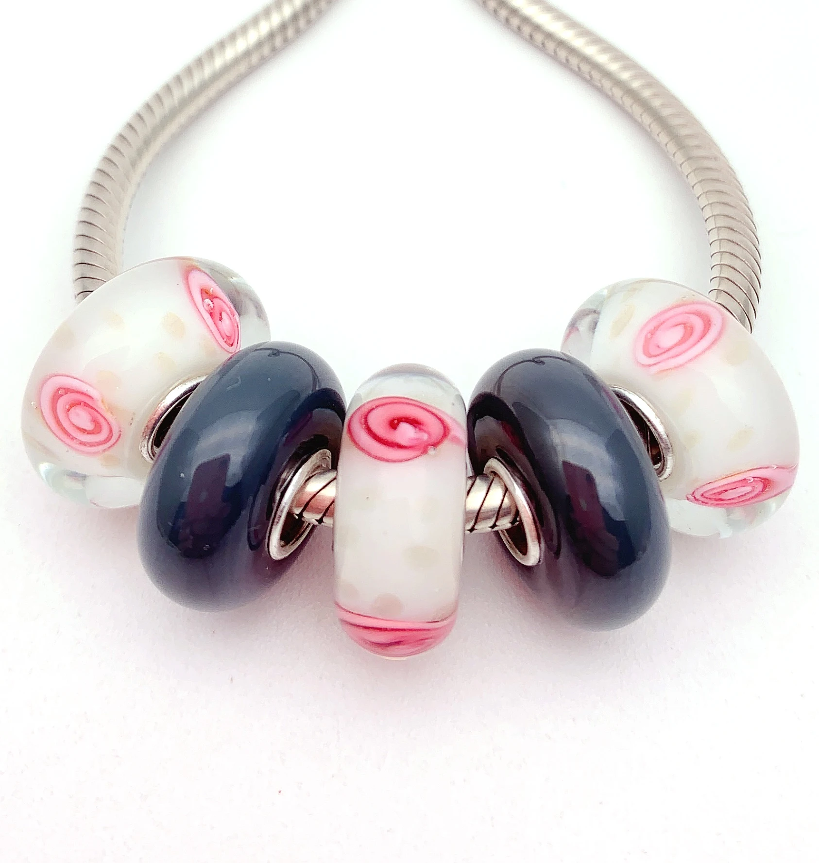 YG712 5X 100% Authenticity S925 Sterling Silver Beads Murano Glassbeads NEW Fit European Charms Bracelet Diy Jewelry Lampwork
YG712 5X 100% Authenticity S925 Sterling Silver Beads Murano Glassbeads NEW Fit European Charms Bracelet Diy Jewelry Lampwork