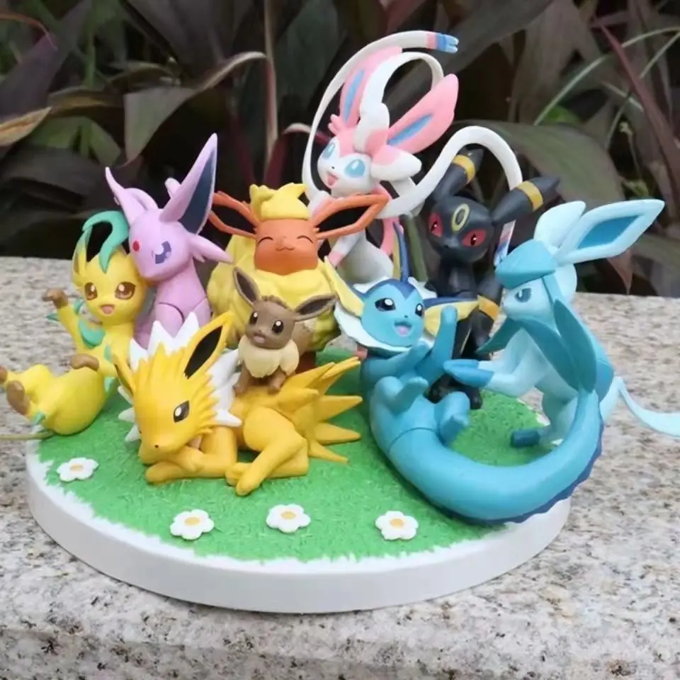 9Pcs/Set Figures Anime Pokemon Figurine Eevee Vaporeon Glaceon Sylveon Eeveelution PVC Collectible Decoration Toys Birthday Gift
9Pcs/Set Figures Anime Pokemon Figurine Eevee Vaporeon Glaceon Sylveon Eeveelution PVC Collectible Decoration Toys Birthday Gift