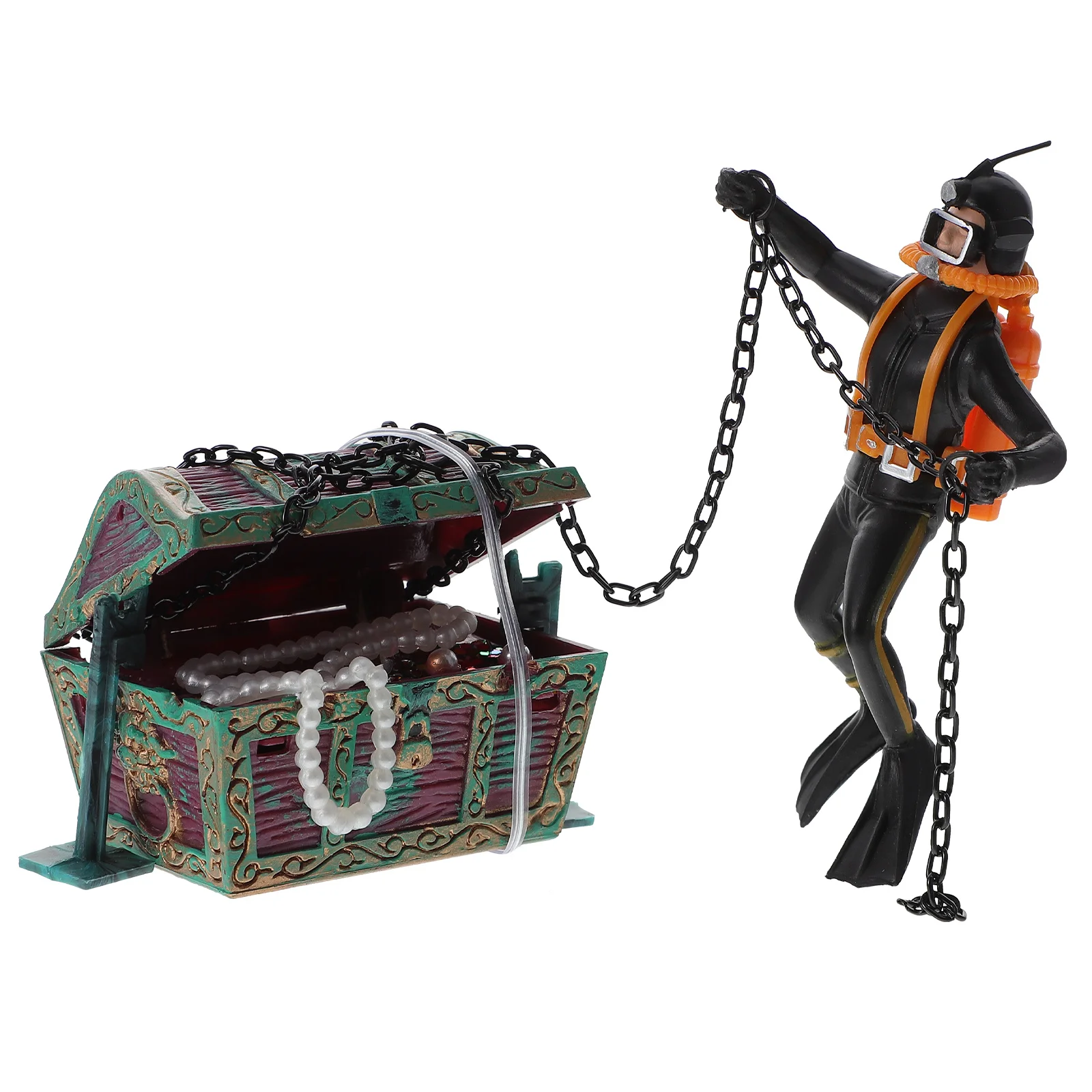 Treasure Hunter Aquarium Prop Fish Tank Accessories Floating Diver Ornament Kids Playsets
Treasure Hunter Aquarium Prop Fish Tank Accessories Floating Diver Ornament Kids Playsets