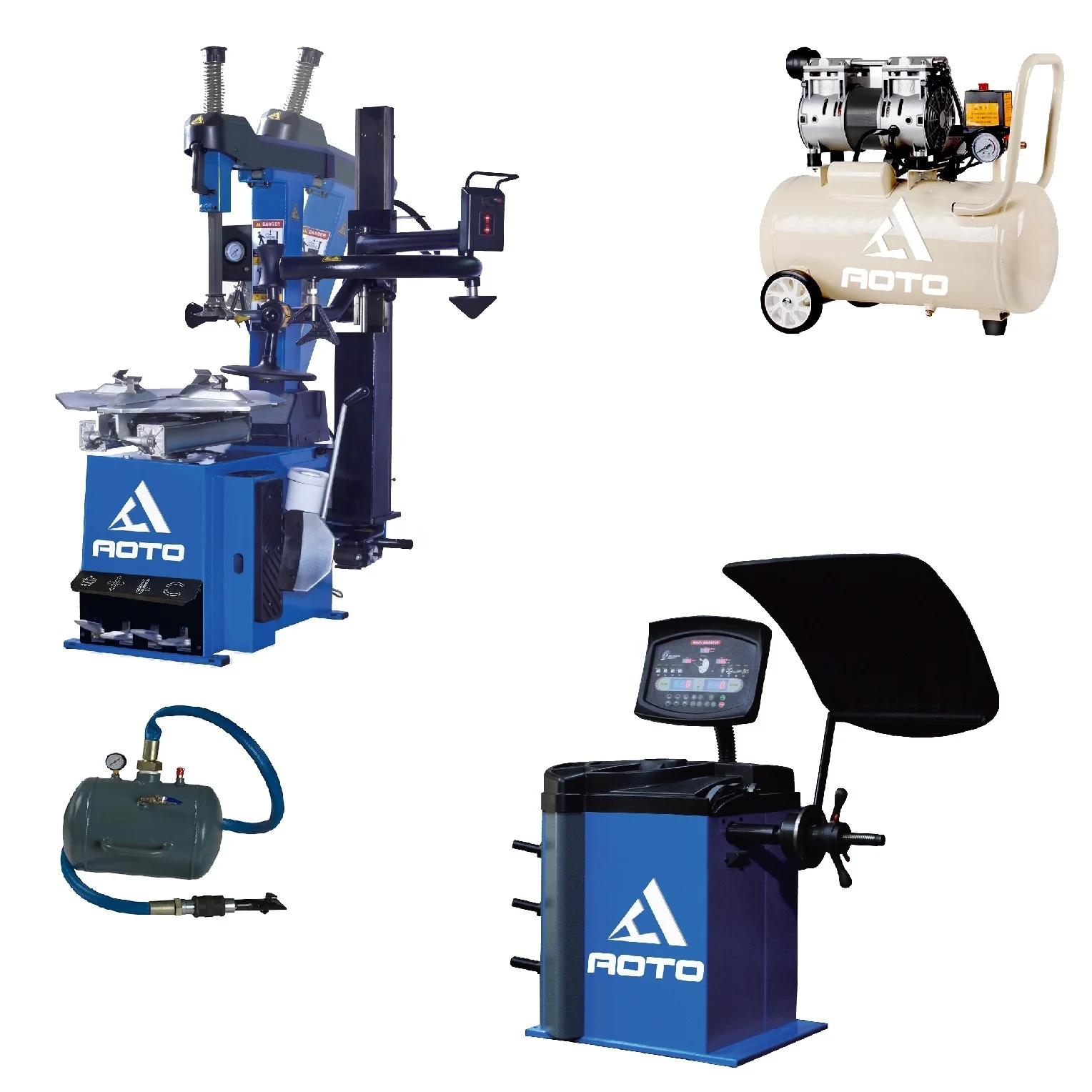 

factory tire Changer and Wheel Balancing Machine Combo with air compressor cheap price with CE certificate