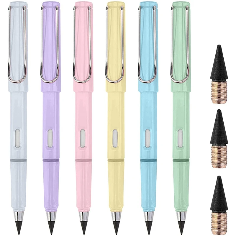 6Pcs Inkless Pencils,Perpetual Pencil, Inkless Pencils,Eternal Technology, No Ink Pencil,With Replaceable Graphite Pen
6Pcs Inkless Pencils,Perpetual Pencil, Inkless Pencils,Eternal Technology, No Ink Pencil,With Replaceable Graphite Pen