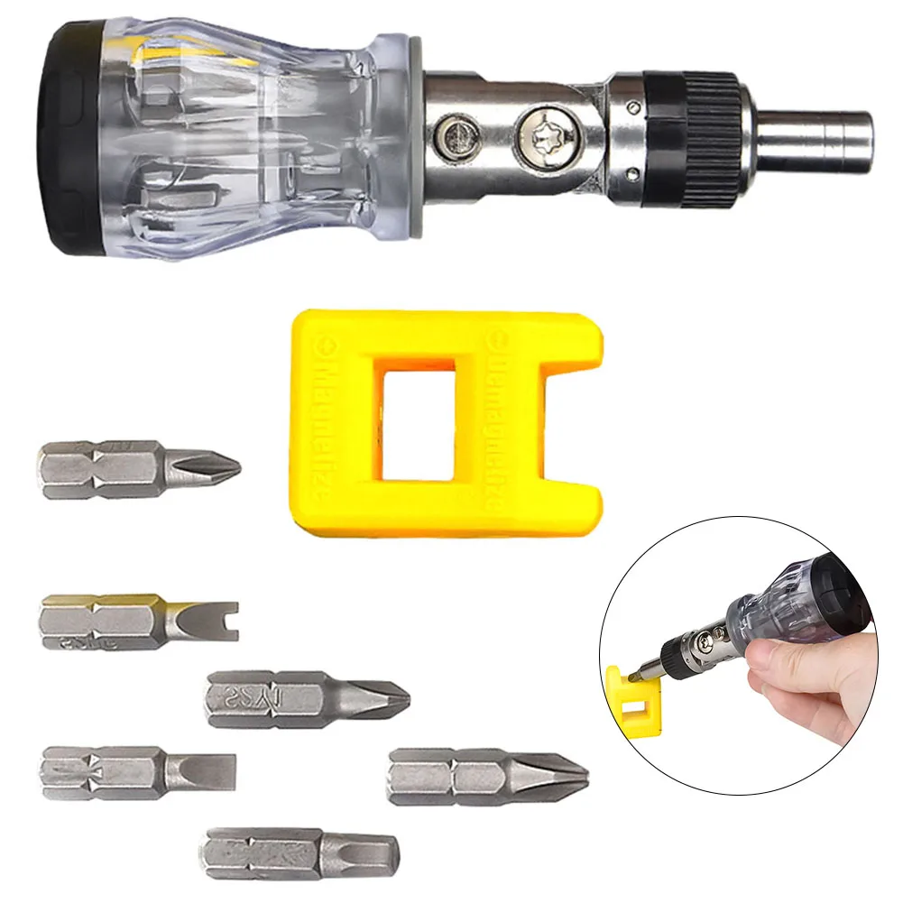 8 In 1 Multi-angle Ratchet Screwdriver With Bits 2 In 1 Magnetizer For Home Use Electric Tools For Electrician Hand Tools
8 In 1 Multi-angle Ratchet Screwdriver With Bits 2 In 1 Magnetizer For Home Use Electric Tools For Electrician Hand Tools