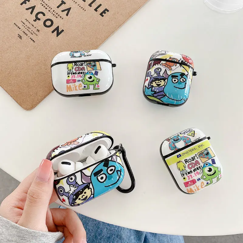 Silicone Cover for Airpods 1 2 Pro Wireless Bluetooth Headphone Cover Cartoon Monster University Headphone Protective Case
Silicone Cover for Airpods 1 2 Pro Wireless Bluetooth Headphone Cover Cartoon Monster University Headphone Protective Case