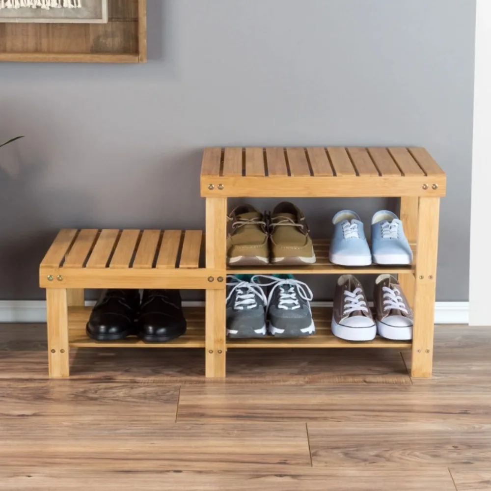 Shoe Rack 2-Tier Bamboo Shoe Storage Rack and Bench for Entryway Bedroom Shoe-shelf Living Room or Bathroom Free Shipping Shoes
Shoe Rack 2-Tier Bamboo Shoe Storage Rack and Bench for Entryway Bedroom Shoe-shelf Living Room or Bathroom Free Shipping Shoes