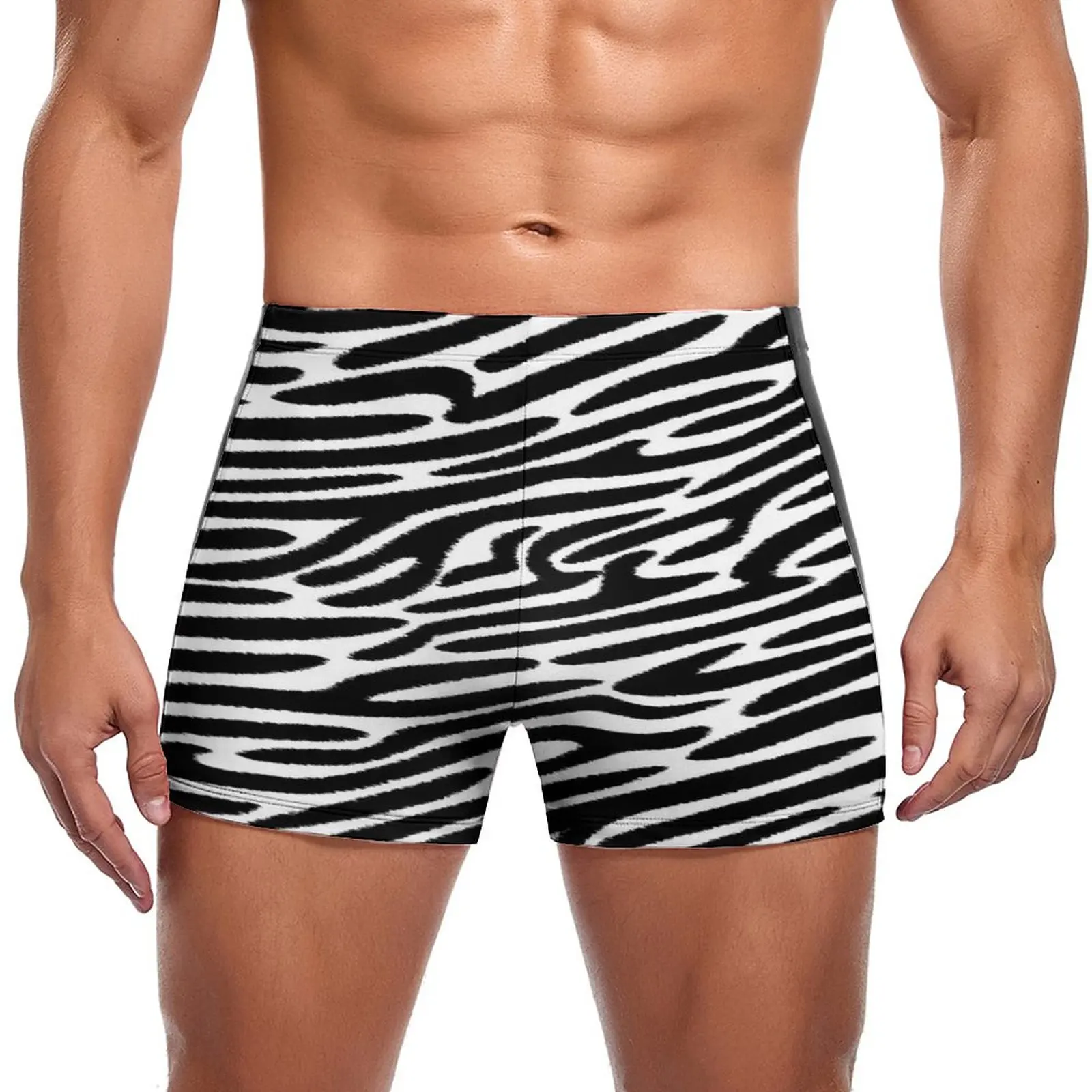 Black Zebra Stripes Swimming Trunks Modern Animal Shiny Fashion Durable Swim Boxers Beach Large Size Men Swimsuit
Black Zebra Stripes Swimming Trunks Modern Animal Shiny Fashion Durable Swim Boxers Beach Large Size Men Swimsuit