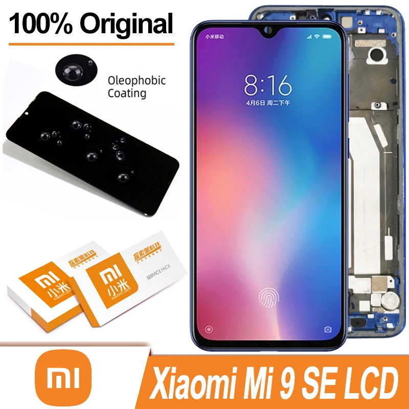 100% протестированный ЖК-экран AMOLED 5 97 дюйма для Xiaomi Mi 9 SE сенсорный экран с