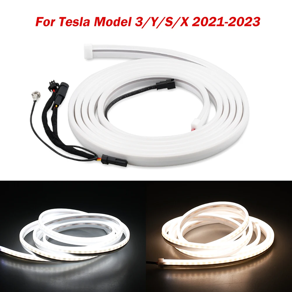 For Tesla Model 3 Y S X Car Frunk LED Light Strip Front Rear Trunk LED Neon Strip Light Flexible Waterproof Interior Accessories
For Tesla Model 3 Y S X Car Frunk LED Light Strip Front Rear Trunk LED Neon Strip Light Flexible Waterproof Interior Accessories