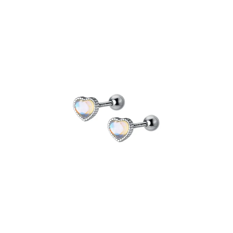 925 Sterling Silver Heart-shaped Zircon Stud Earrings Women's Jewelry Party Fashion Accessories
925 Sterling Silver Heart-shaped Zircon Stud Earrings Women's Jewelry Party Fashion Accessories