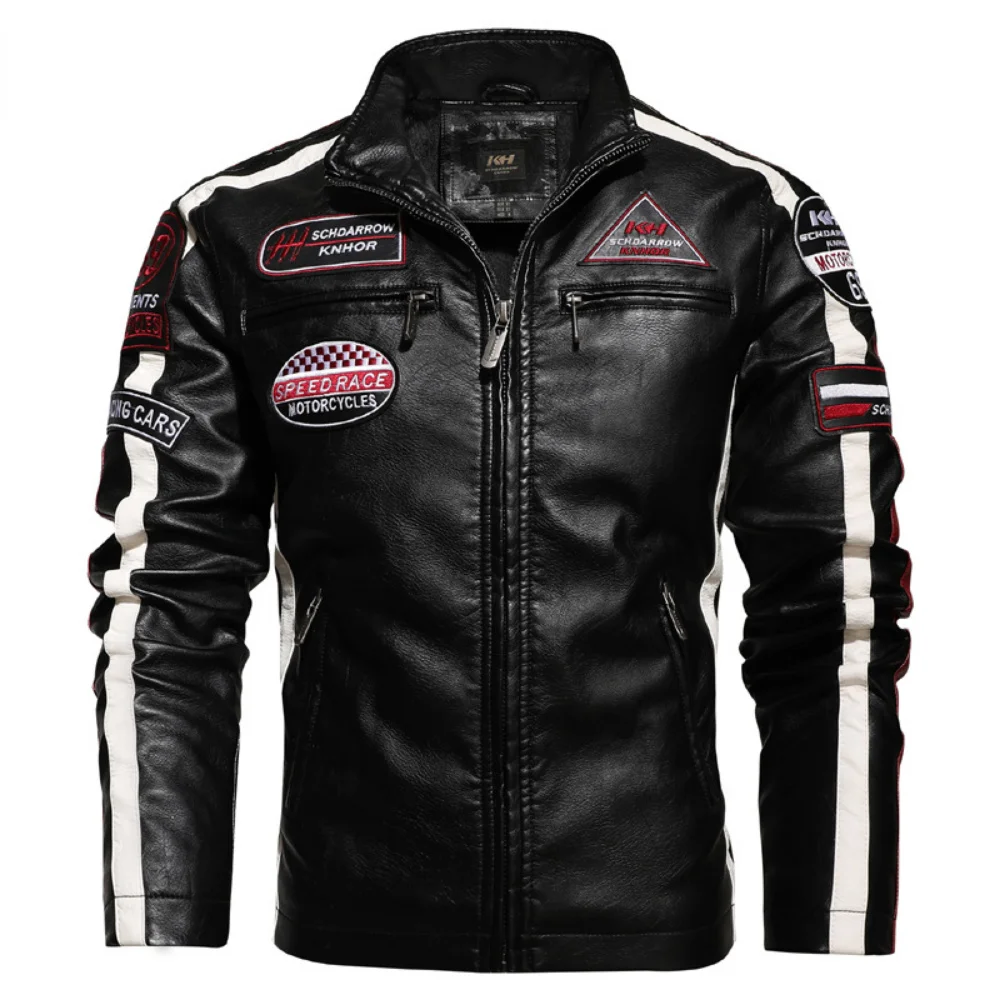 Mens Vintage Motorcycle Jacket 2023 Men Fashion New Biker Leather Jacket Male Embroidery Bomber Coat Winter Pu Overcoat
Mens Vintage Motorcycle Jacket 2023 Men Fashion New Biker Leather Jacket Male Embroidery Bomber Coat Winter Pu Overcoat