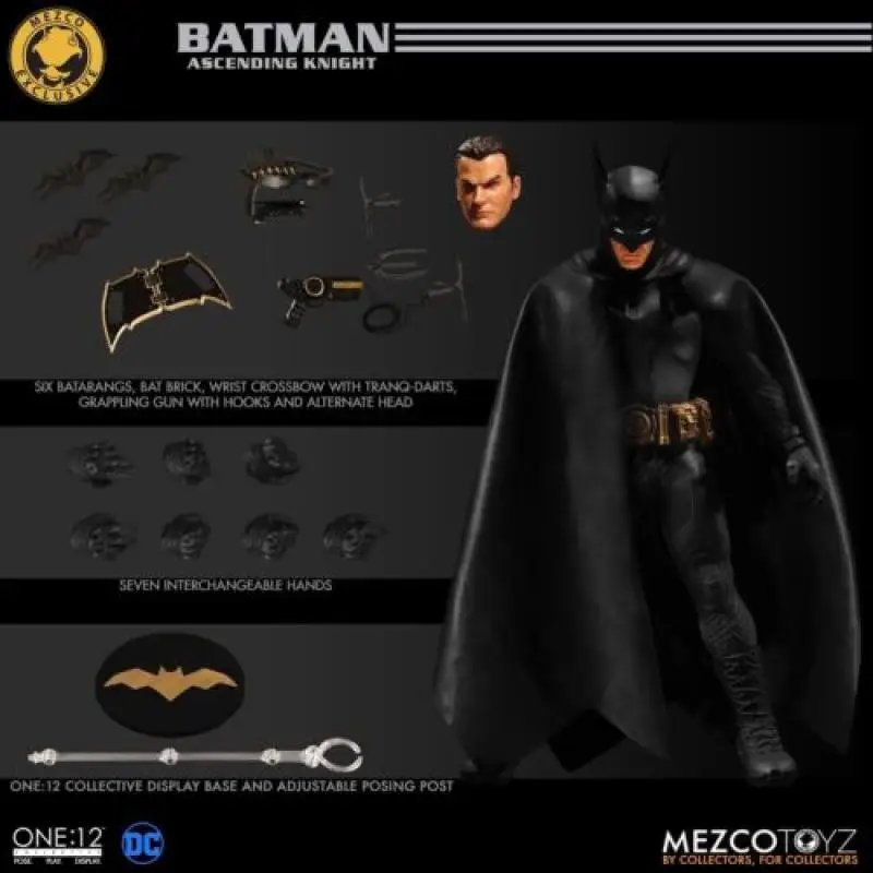 In Stock Original Mezco ONE:12 Batman first year black gold Anime Action Figures Collection PVC Model Gift Toys
In Stock Original Mezco ONE:12 Batman first year black gold Anime Action Figures Collection PVC Model Gift Toys