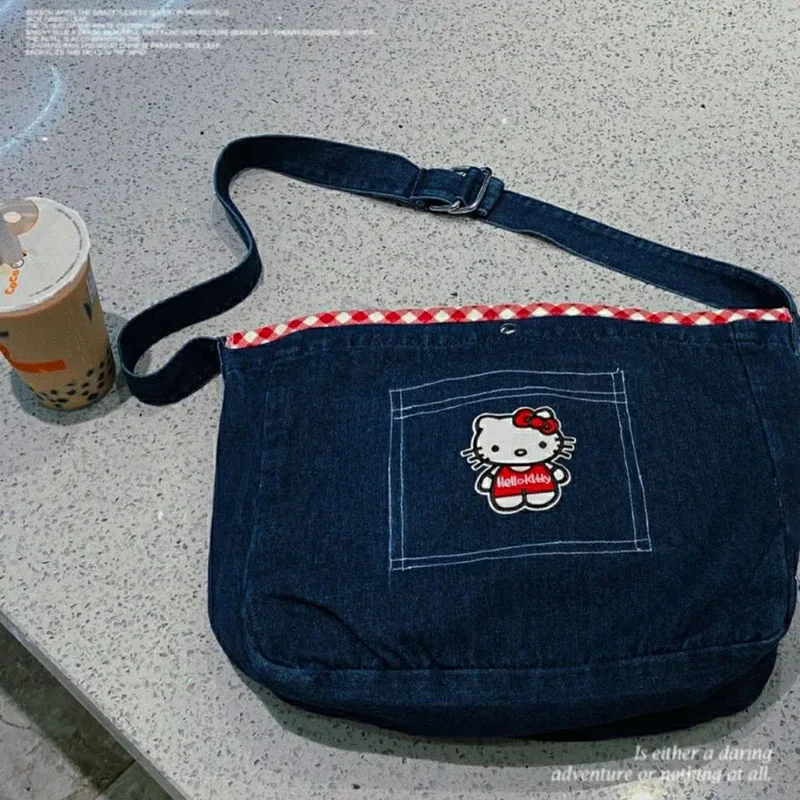 2022 New Kawaii Sanrio Crossbody Bag Hello Kitty Denim Shoulder Bag Cartoon Fashion Large Capacity Girls Shoulder Bag Christmas
2022 New Kawaii Sanrio Crossbody Bag Hello Kitty Denim Shoulder Bag Cartoon Fashion Large Capacity Girls Shoulder Bag Christmas