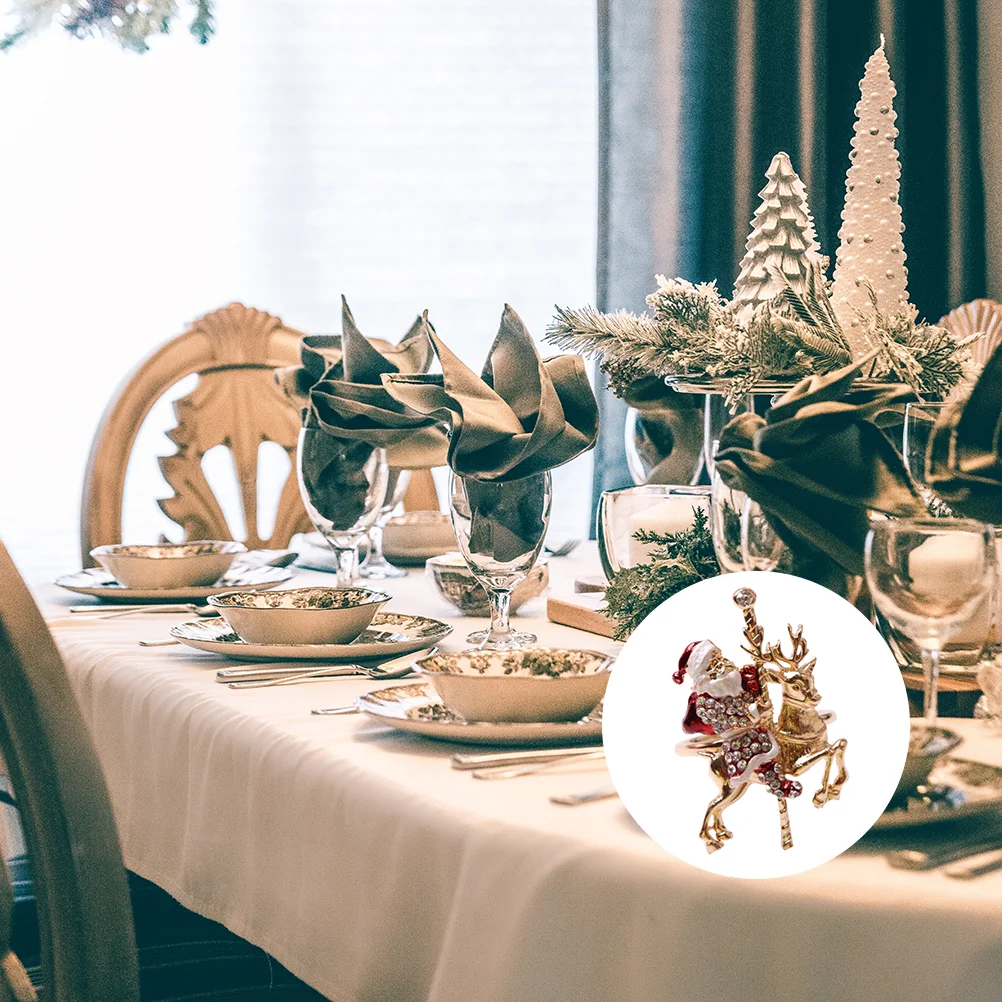 2 Elk Napkin Ring Napkin Ring Holder Alloy Napkin Ring Xmas Napkin Ring Christmas Napkin Ring for Home
2 Elk Napkin Ring Napkin Ring Holder Alloy Napkin Ring Xmas Napkin Ring Christmas Napkin Ring for Home