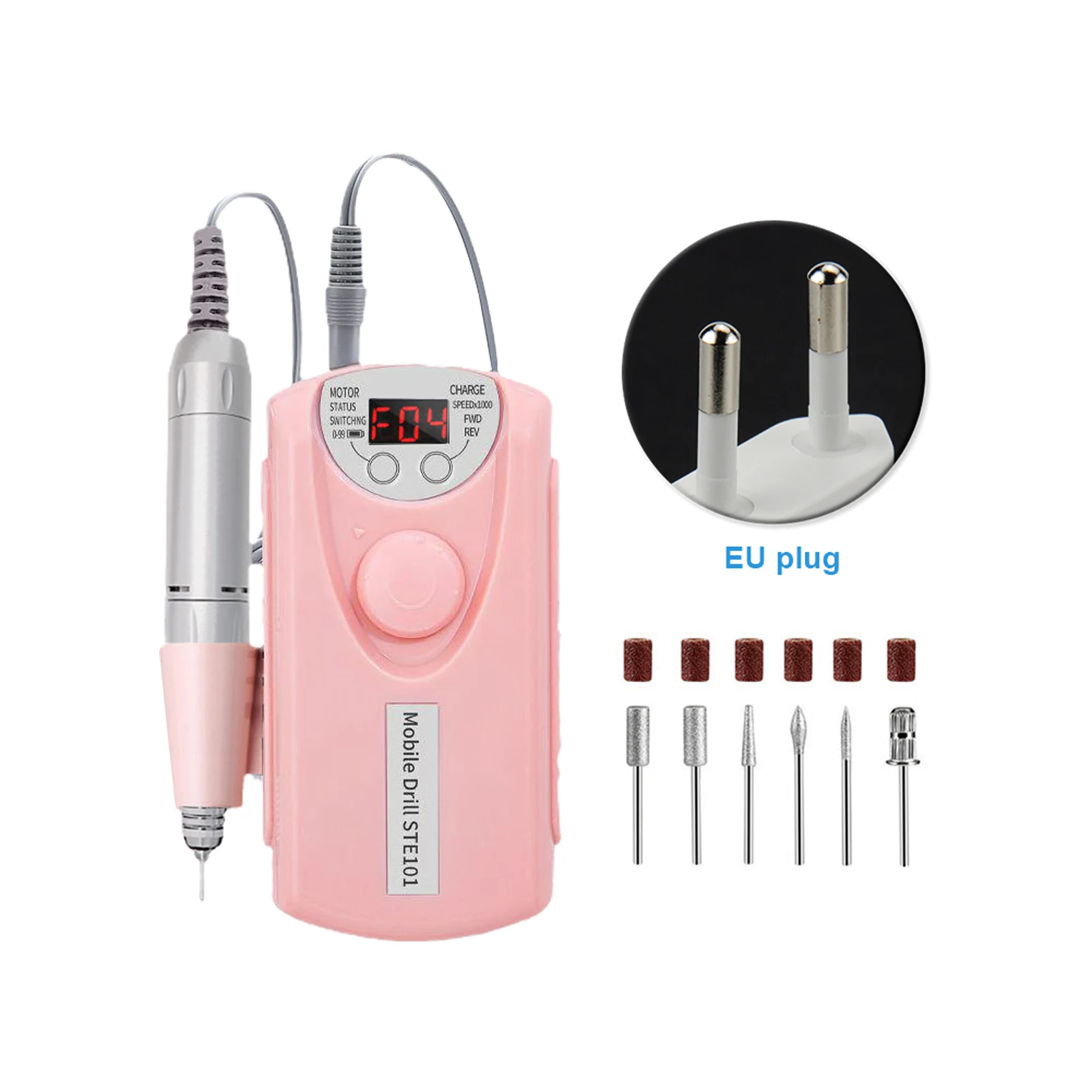 Электрическая дрель для ногтей, 16 шт., 30000 об./мин.
Электрическая дрель для ногтей, 16 шт., 30000 об./мин.