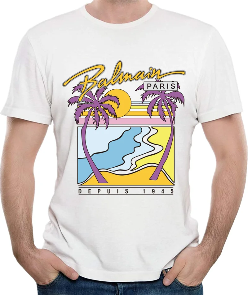 Balmain Tees Men's and Women's Unisex Printed Round Neck Short Sleeve All-match T-shirt S-4XL
Balmain Tees Men's and Women's Unisex Printed Round Neck Short Sleeve All-match T-shirt S-4XL