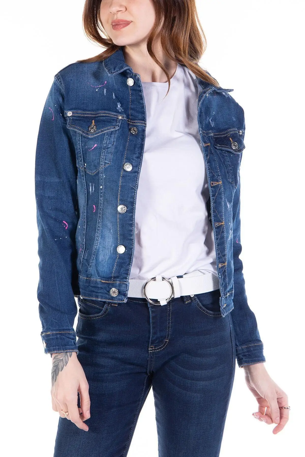 Women's Fashion Denim Jacket Coat Paint Printed Ripped Jeans Jacket - Jeans Blue Jeans Blue 2Xl
Women's Fashion Denim Jacket Coat Paint Printed Ripped Jeans Jacket - Jeans Blue Jeans Blue 2Xl