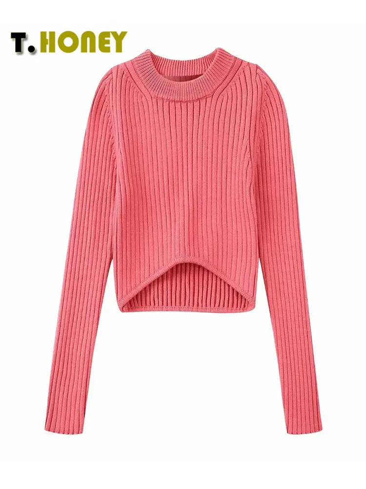TELLHONEY Women Fashion Solid Color O-Neck Knitted Pullover Female Casual Long Sleeves Rounded Hem Thick Warm Slim Sweater
TELLHONEY Women Fashion Solid Color O-Neck Knitted Pullover Female Casual Long Sleeves Rounded Hem Thick Warm Slim Sweater
