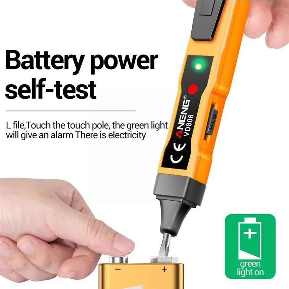 AC Voltage Tester Battery Indicator Voltmeter Pen Smart Pen Tester Meter Test Electric Sensor Current Pencil Non-Contact X9Y8
AC Voltage Tester Battery Indicator Voltmeter Pen Smart Pen Tester Meter Test Electric Sensor Current Pencil Non-Contact X9Y8