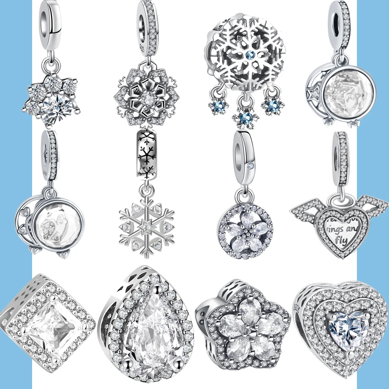 Новинка 2023, подходящий для оригинального браслета Pandora, белая Подвеска со снежинкой из циркония, серебро 925 пробы, подвеска для изготовления ювелирных изделий
Новинка 2023, подходящий для оригинального браслета Pandora, белая Подвеска со снежинкой из циркония, серебро 925 пробы, подвеска для изготовления ювелирных изделий