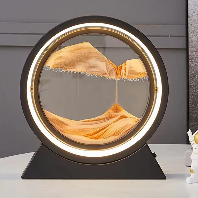 LED Colorful Moving Sand Picture Painting Hourglass Sandscape Table Lamp In Motion Display Quicksand Picture Lamp Art Decor
LED Colorful Moving Sand Picture Painting Hourglass Sandscape Table Lamp In Motion Display Quicksand Picture Lamp Art Decor