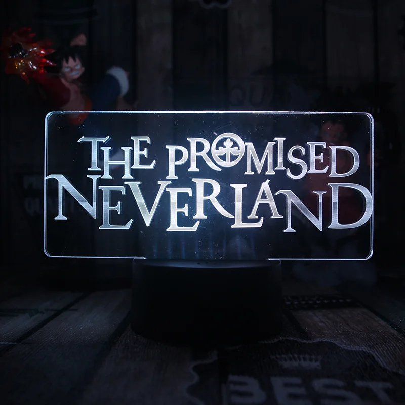 The Promised Neverland Night Light N°22194 Norman 3D Illusion Lamp Emma Figure Bedside Atmosphere Lighting with Remote 16 Colors
The Promised Neverland Night Light N°22194 Norman 3D Illusion Lamp Emma Figure Bedside Atmosphere Lighting with Remote 16 Colors