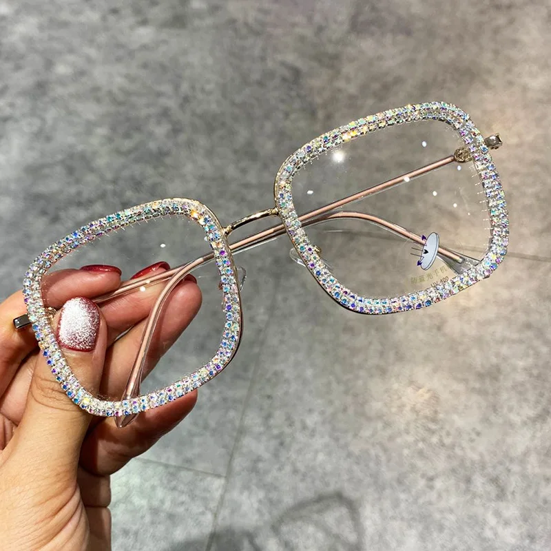 Myopia Hyperopia Women Sunglasses Luxury Rhinestone Glasses Vintage Clear Lens Glasses Oversized Ladies Eyeglass Optical Shades
Myopia Hyperopia Women Sunglasses Luxury Rhinestone Glasses Vintage Clear Lens Glasses Oversized Ladies Eyeglass Optical Shades