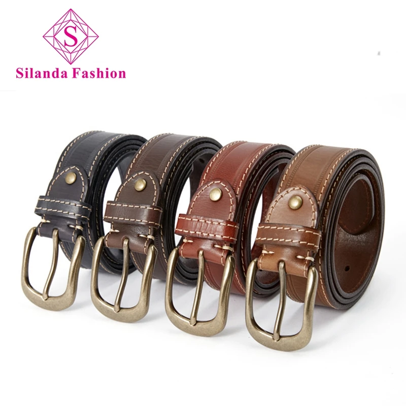 Silanda Fashion Luxury Men's Top Layer Cowhide Solid Copper Pin Buckle Jeans Belts Nice Boy's Genuine Leather Casual Waist Band
Silanda Fashion Luxury Men's Top Layer Cowhide Solid Copper Pin Buckle Jeans Belts Nice Boy's Genuine Leather Casual Waist Band