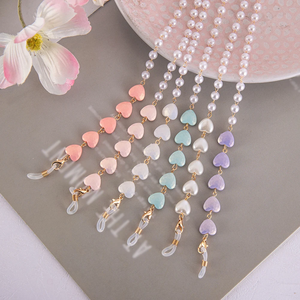 1PC Glasses Chain Fashion Mask Hanging Rope Heart Pearl Beaded Eyeglasses Chains Metal Sunglasses Lanyards Women Mask Chains
1PC Glasses Chain Fashion Mask Hanging Rope Heart Pearl Beaded Eyeglasses Chains Metal Sunglasses Lanyards Women Mask Chains