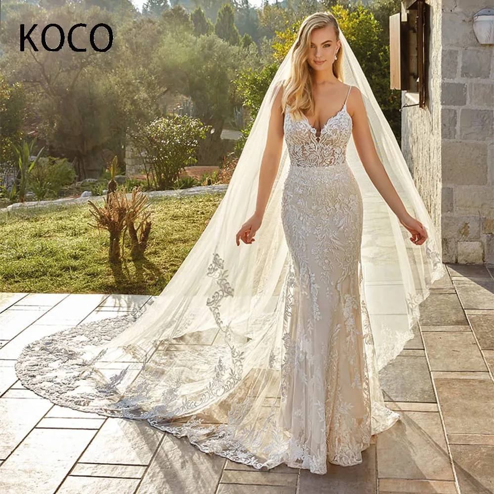 MACDOUGAL vestidos de novia Mermaid Wedding Dress Spaghetti Straps Luxury Lace Appliques Bridal Gown For Women Custom Made 2023
MACDOUGAL vestidos de novia Mermaid Wedding Dress Spaghetti Straps Luxury Lace Appliques Bridal Gown For Women Custom Made 2023