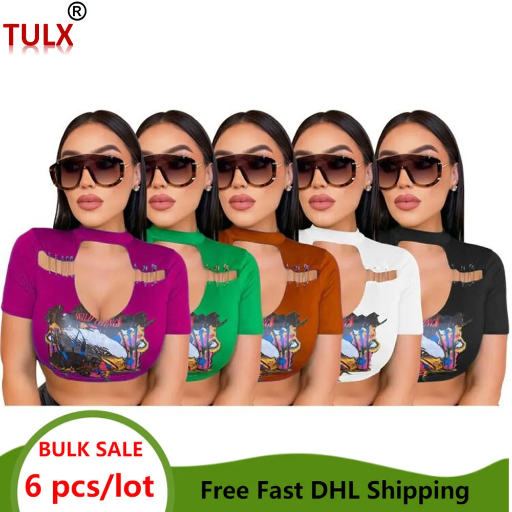 6 шт., оптовые поставщики, футболки с графическим принтом, женский короткий топ, футболки, футболки с коротким рукавом с вырезами, футболки с принтом орла Y2k, топы, одежда 7772
6 шт., оптовые поставщики, футболки с графическим принтом, женский короткий топ, футболки, футболки с коротким рукавом с вырезами, футболки с принтом орла Y2k, топы, одежда 7772