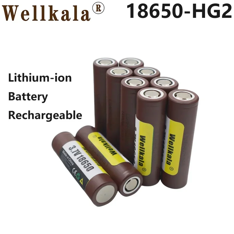 

Aviation Arrival 18650 Battery HG2 30A Discharge 3.7V Rechargeable Lithium Ion Charger for Flashlights, Inverters, Drones, Etc