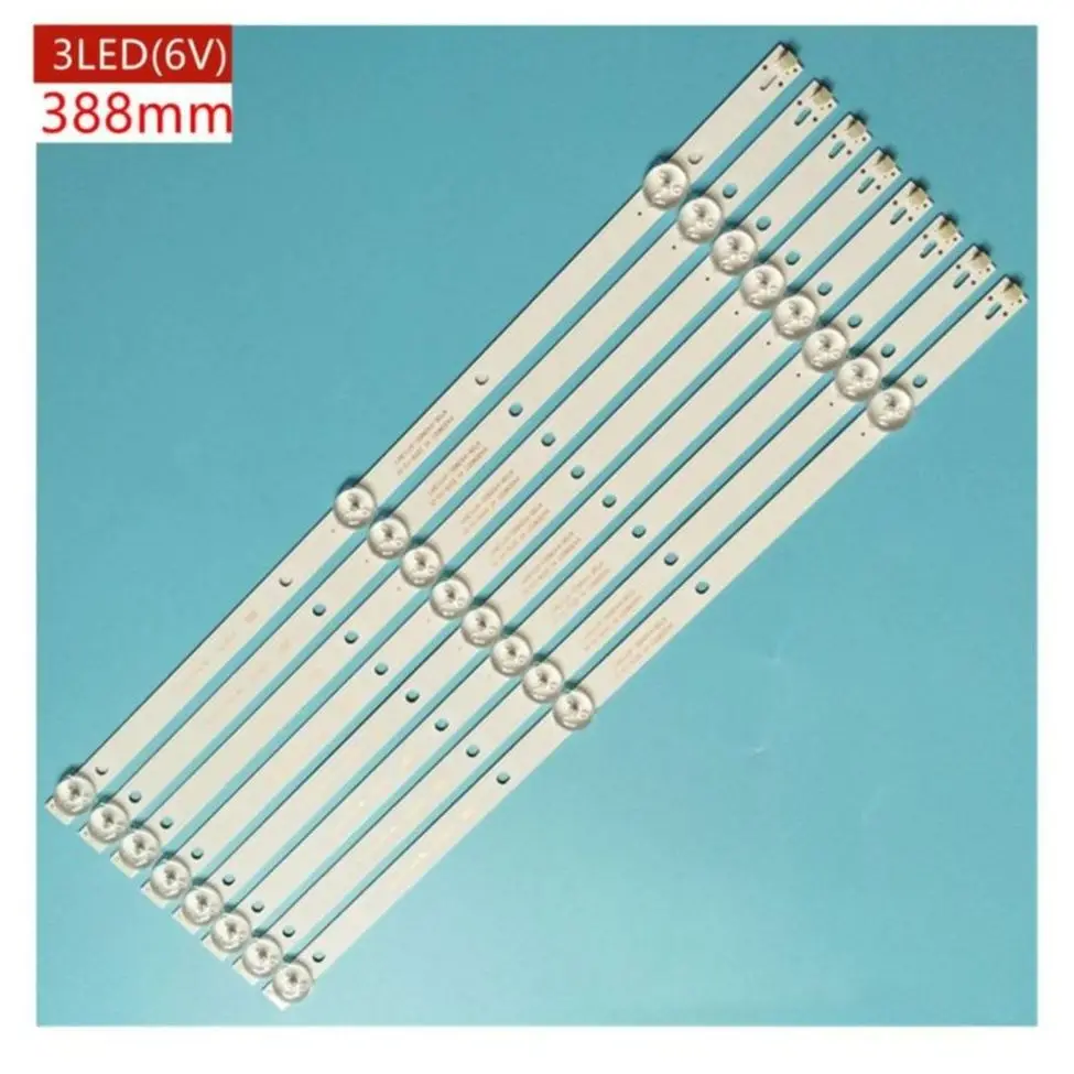 

8Pieces/Lot FOR K430WDC1 A1 4708-K43WDC-A1113N11 43BDL4012 43PFS4062 43PUH6002/96 LED BAR 3LED 39CM 6V 100%NEW