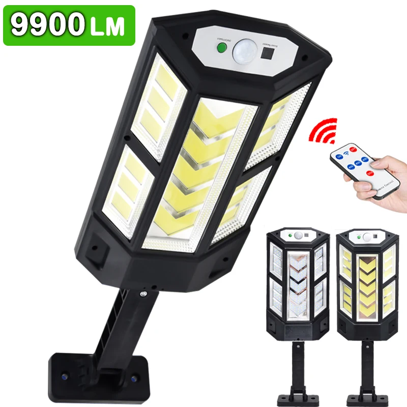 Powerful Outdoor Solar LED Lights Panel External Waterproof Motion Sensor Street Lamp 9900 Lumen Lighting Garden Yard Wall Light
Powerful Outdoor Solar LED Lights Panel External Waterproof Motion Sensor Street Lamp 9900 Lumen Lighting Garden Yard Wall Light