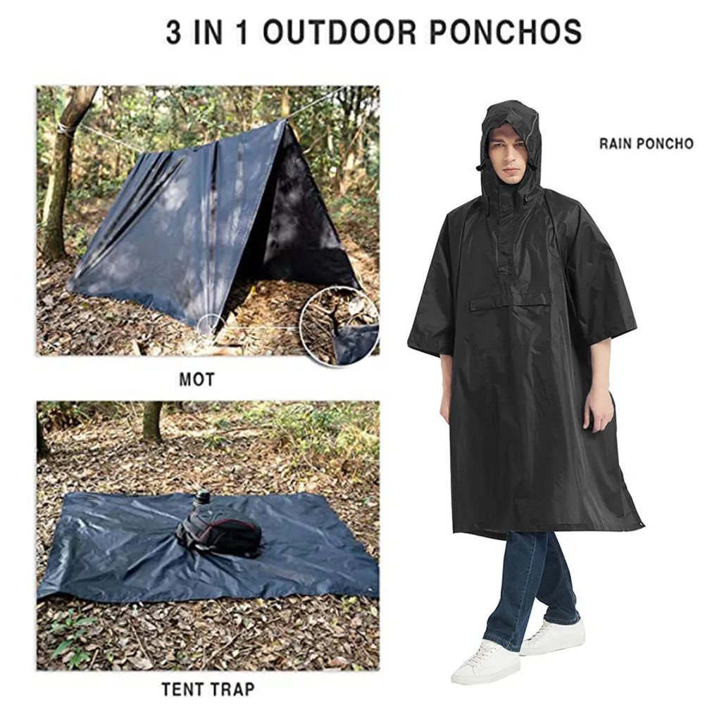 Unisex Raincoat Thickened Waterproof Rain Coat Camping Rainwear Outdoor Hiking Cycling Raincoat With Cap Camping Equipment
Unisex Raincoat Thickened Waterproof Rain Coat Camping Rainwear Outdoor Hiking Cycling Raincoat With Cap Camping Equipment