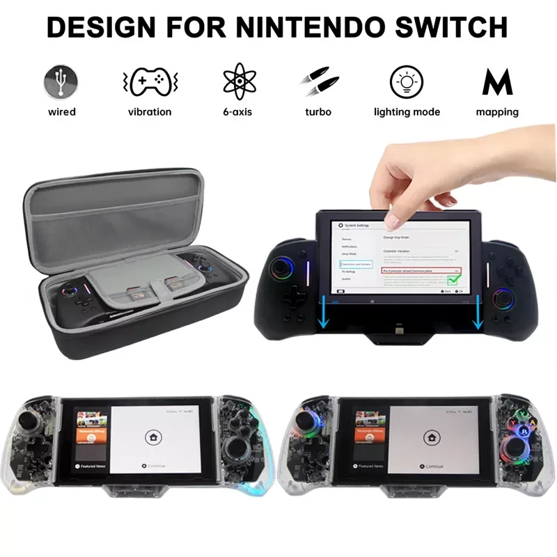 2022 New For Nintend Pro Gamepad Joystick Controller wired 1L1R Joycon Handle Grip Gyro Joy-pad Joystick Accessories
2022 New For Nintend Pro Gamepad Joystick Controller wired 1L1R Joycon Handle Grip Gyro Joy-pad Joystick Accessories