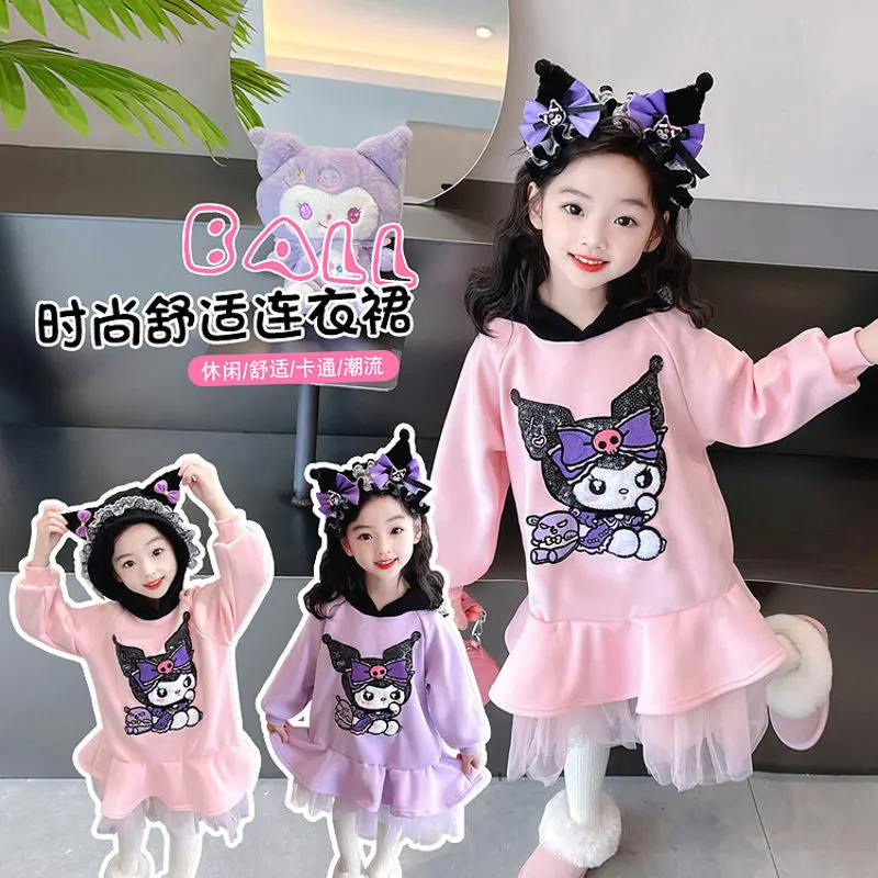 Sanrio Black Beauty Skirt Cute Girls Hooded Sweatshirt Skirt Plus Velvet Cotton Children Clothing Autumn Winter Princess Skirt
Sanrio Black Beauty Skirt Cute Girls Hooded Sweatshirt Skirt Plus Velvet Cotton Children Clothing Autumn Winter Princess Skirt