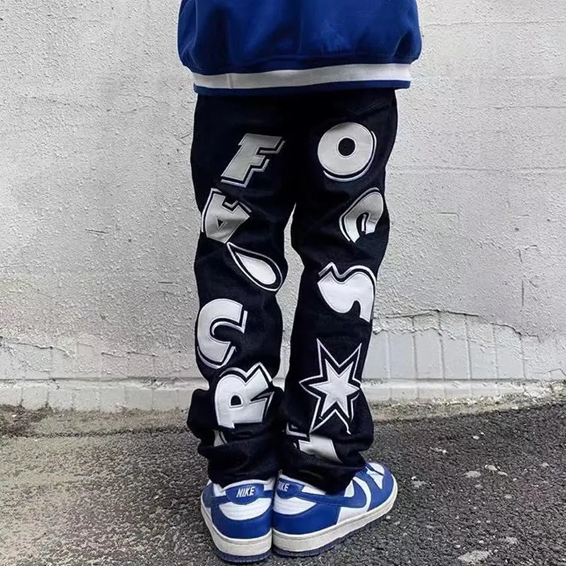 2022 Vibe Style Letter Star Print Streetwear Men Hip Hop Jeans Trousers Straight Baggy Denim Pants New Fashion Pantaloni Uomo
2022 Vibe Style Letter Star Print Streetwear Men Hip Hop Jeans Trousers Straight Baggy Denim Pants New Fashion Pantaloni Uomo