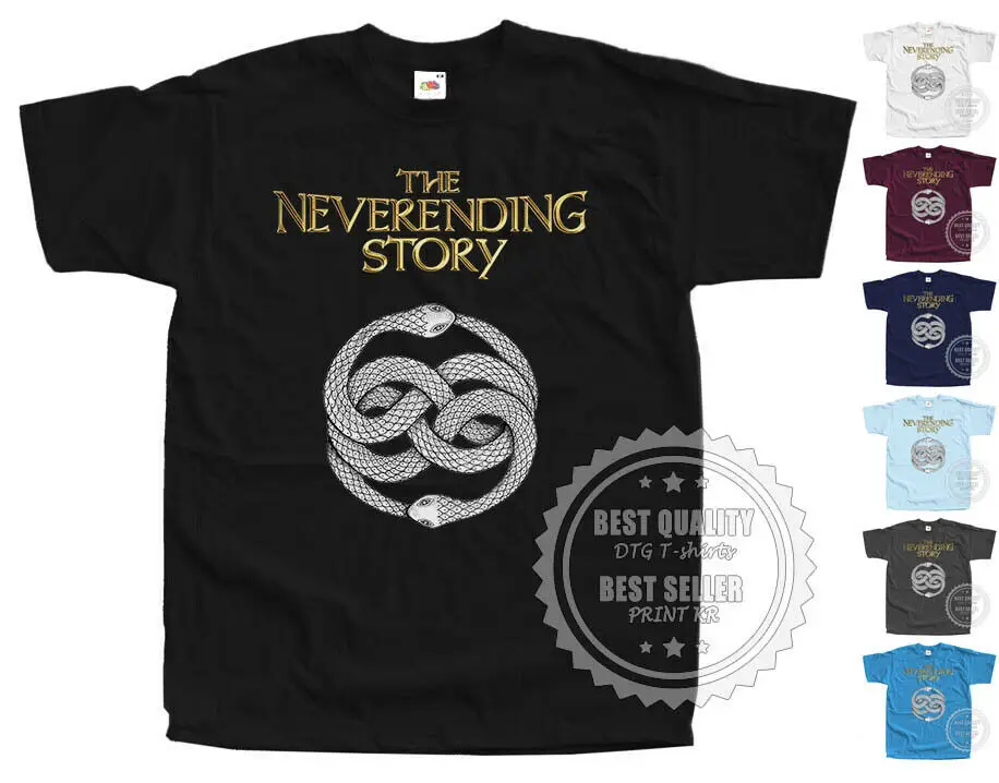 Футболка с надписью The Neverending Story V14 постер фильмом Auryn черный все размеры от S до 5XL |