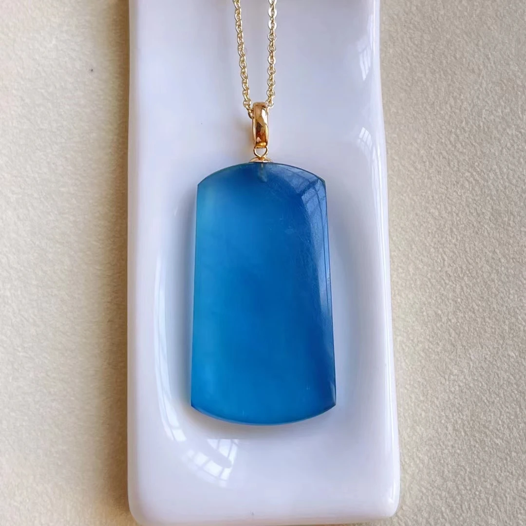 Natural Deep Blue Aquamarine Gemstone Pendant Aquamarine Brazil Rectangle 18K Gold 32.5*17.6mm Women Fashion Jewelry AAAAAA
Natural Deep Blue Aquamarine Gemstone Pendant Aquamarine Brazil Rectangle 18K Gold 32.5*17.6mm Women Fashion Jewelry AAAAAA