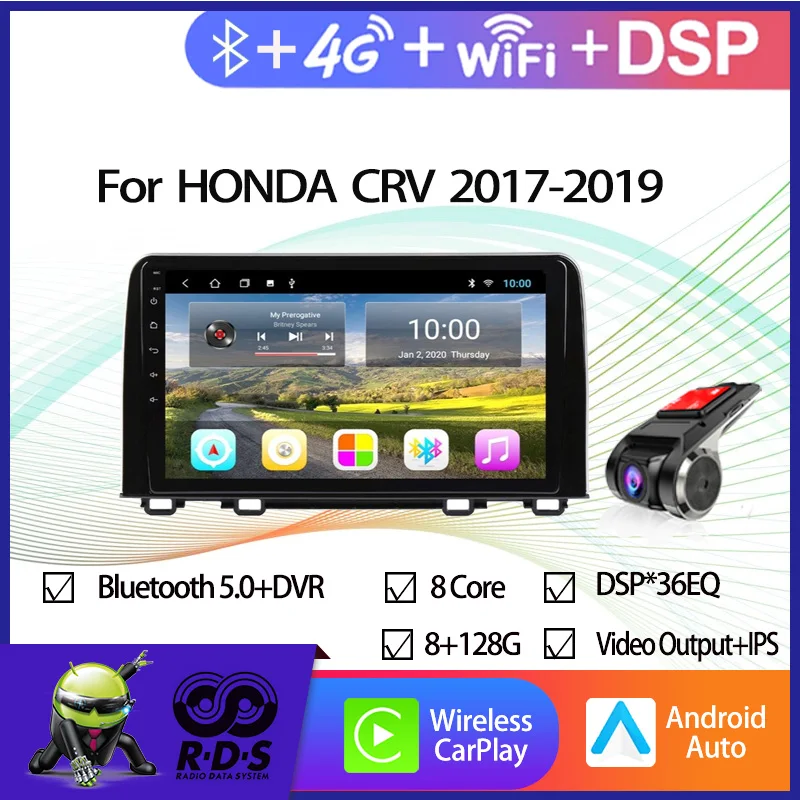 Android 11 Car GPS Navigation For HONDA CRV 2017-2019 Car Radio Stereo With Wifi BT 4G Mirror Link Backup Camera
Android 11 Car GPS Navigation For HONDA CRV 2017-2019 Car Radio Stereo With Wifi BT 4G Mirror Link Backup Camera
