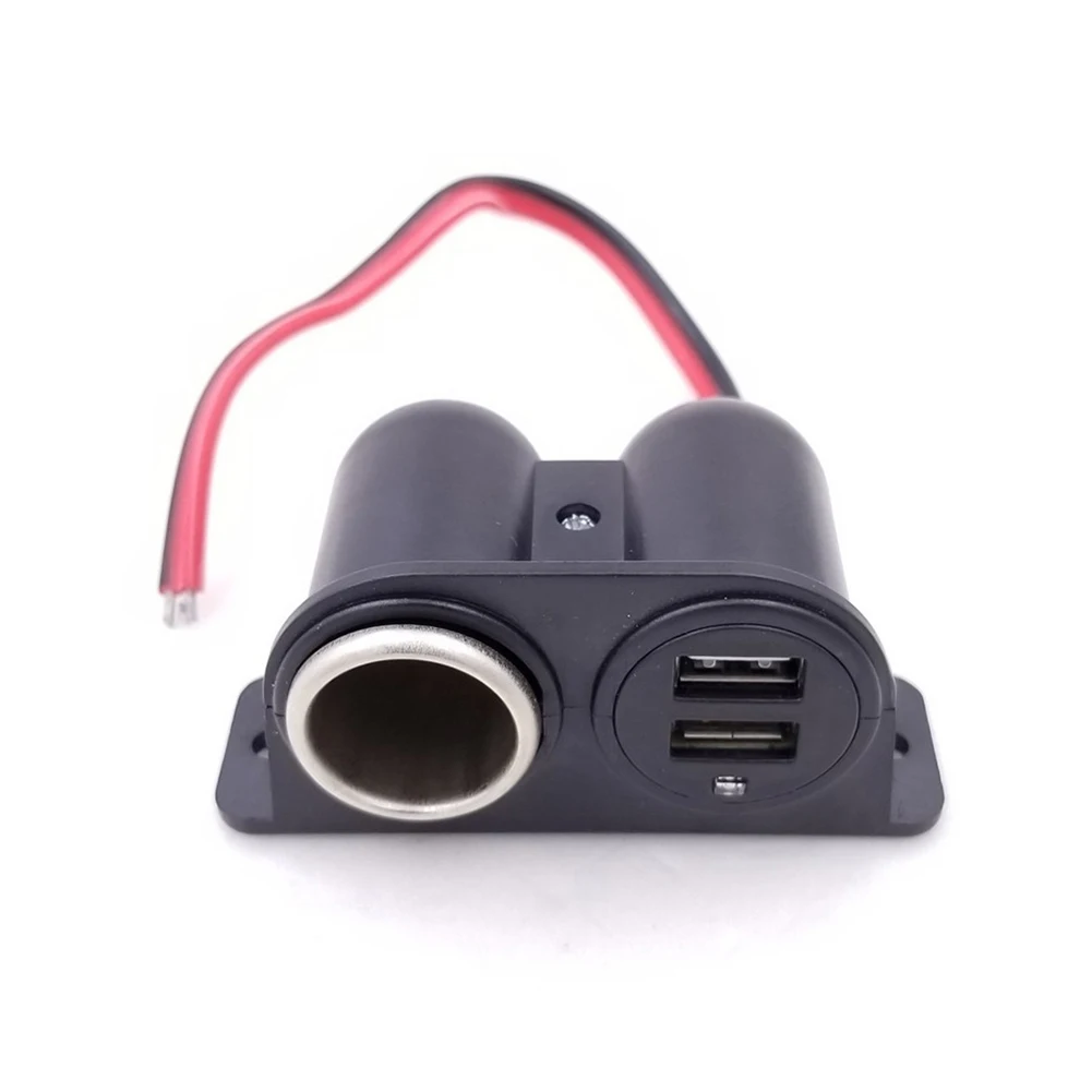 12V-24V Car Cigarette Lighter Socket Splitter Plug USB Phone Charger Adapter Voltage Car Cigarette Lighter Extension Cable
12V-24V Car Cigarette Lighter Socket Splitter Plug USB Phone Charger Adapter Voltage Car Cigarette Lighter Extension Cable