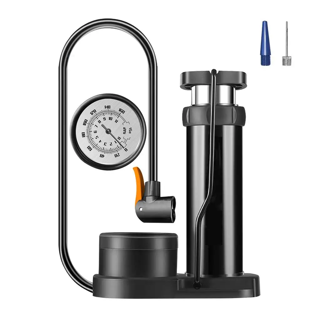 Портативный велосипедный насос с манометром, мини-инструмент для накачки шин и велосипедов
Портативный велосипедный насос с манометром, мини-инструмент для накачки шин и велосипедов