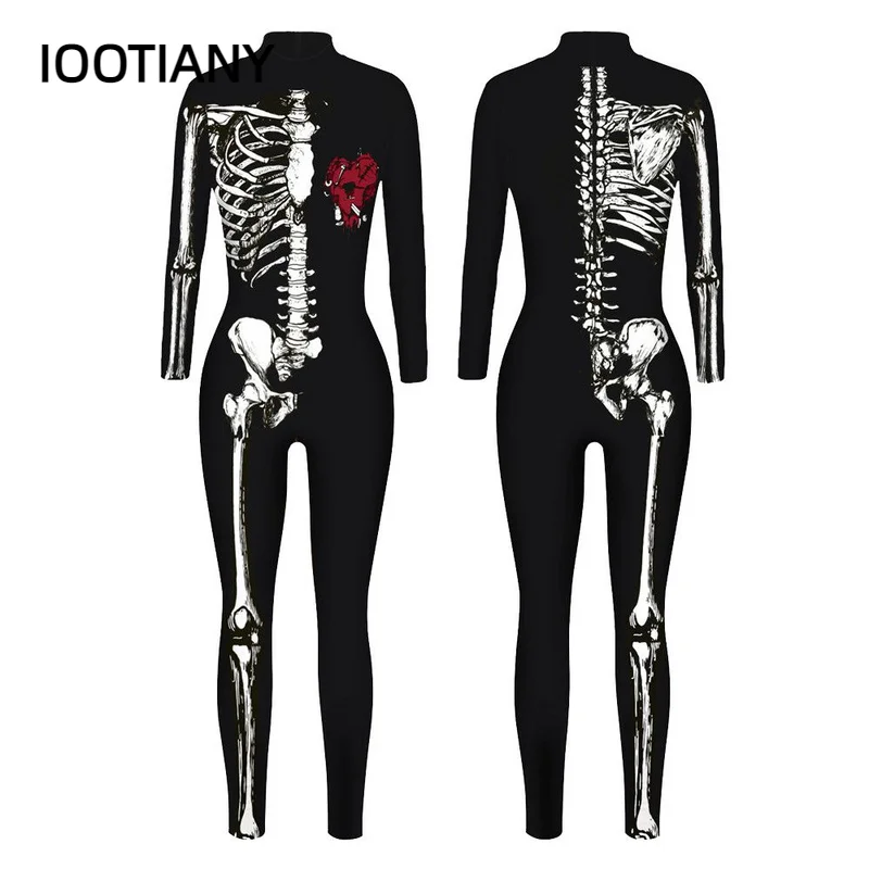 IOOTIANY The Halloween Party White Bone Pattern 3D Print Sexy Bodysuits Women Long Sleeve Cosplay New Jumpsuit 2023
IOOTIANY The Halloween Party White Bone Pattern 3D Print Sexy Bodysuits Women Long Sleeve Cosplay New Jumpsuit 2023