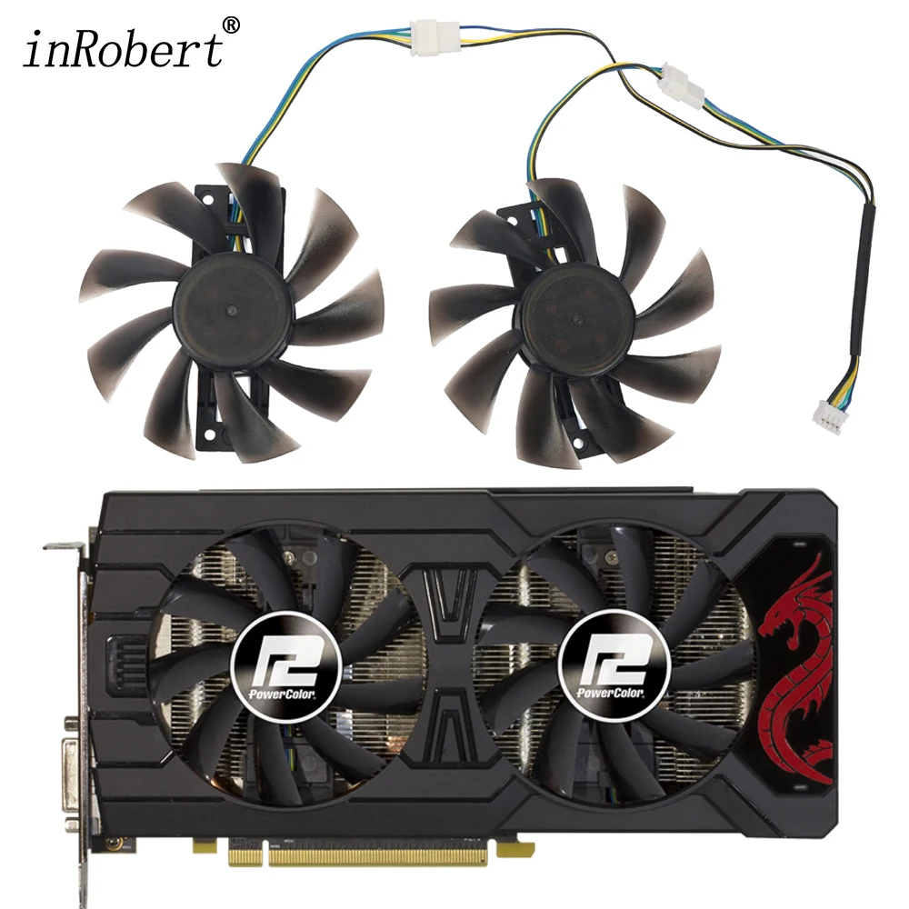 DIY 87mm GA92S2U RX570 GPU VGA Graphics Replacement Fan For Radeon PowerColor Red Dragon RX 570 4GB Dual Cool Cards Cooler Fan
DIY 87mm GA92S2U RX570 GPU VGA Graphics Replacement Fan For Radeon PowerColor Red Dragon RX 570 4GB Dual Cool Cards Cooler Fan