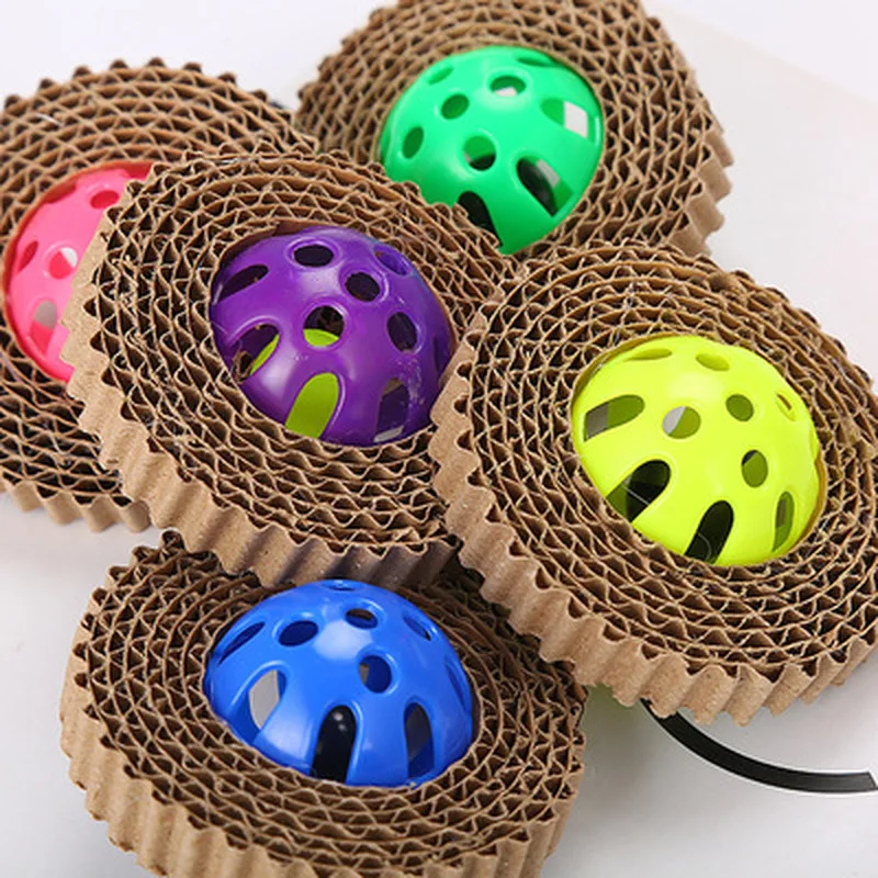 New Funny Pet Cat Scratch Board Cat Toy Corrugated Paper Cat Claw Board with Plastic Bell Ball Wholesale
New Funny Pet Cat Scratch Board Cat Toy Corrugated Paper Cat Claw Board with Plastic Bell Ball Wholesale